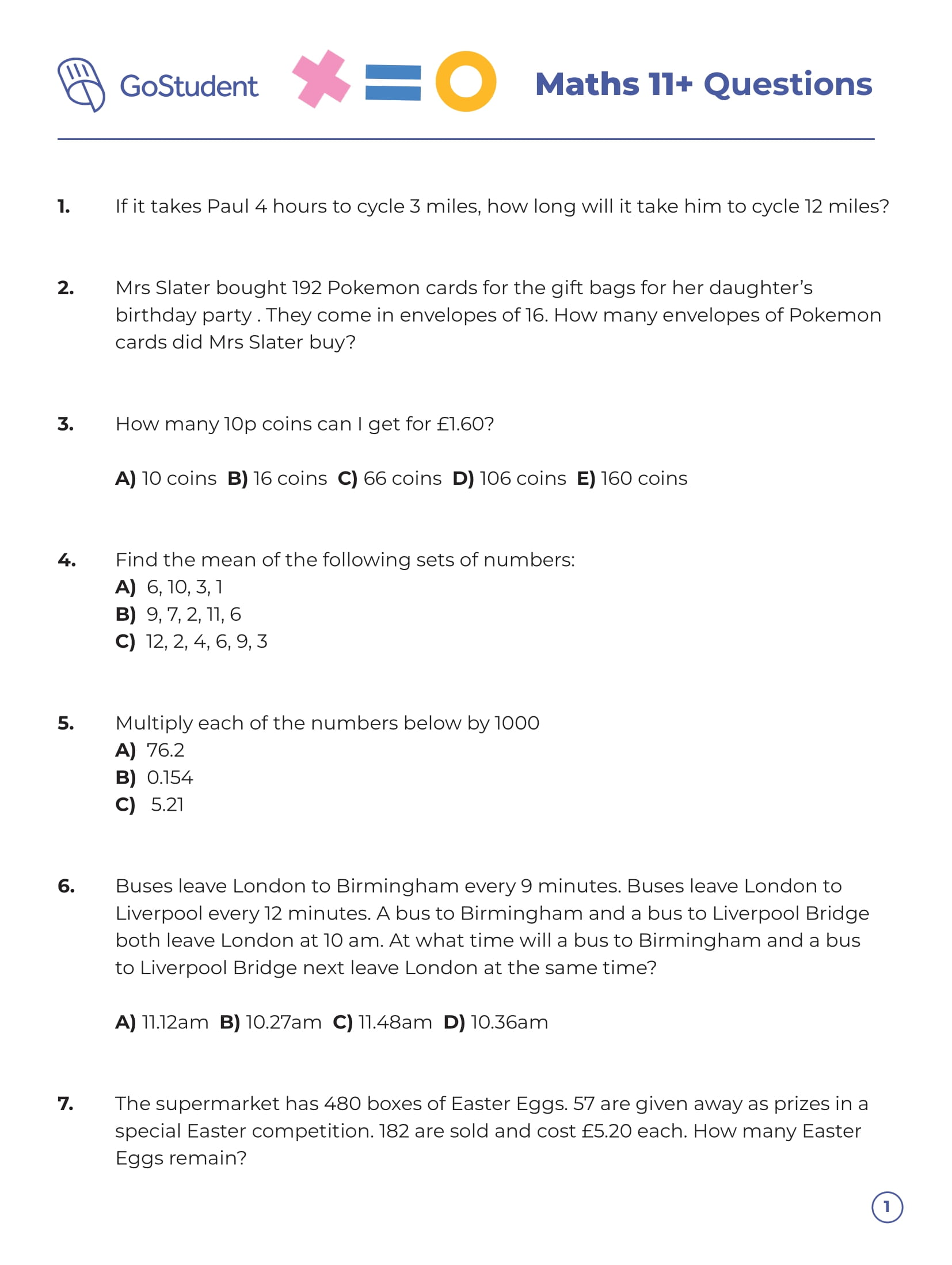 11 Maths Questions Downloadable Worksheet GoStudent 11 Maths Questions Downloadable Worksheet GoStudent