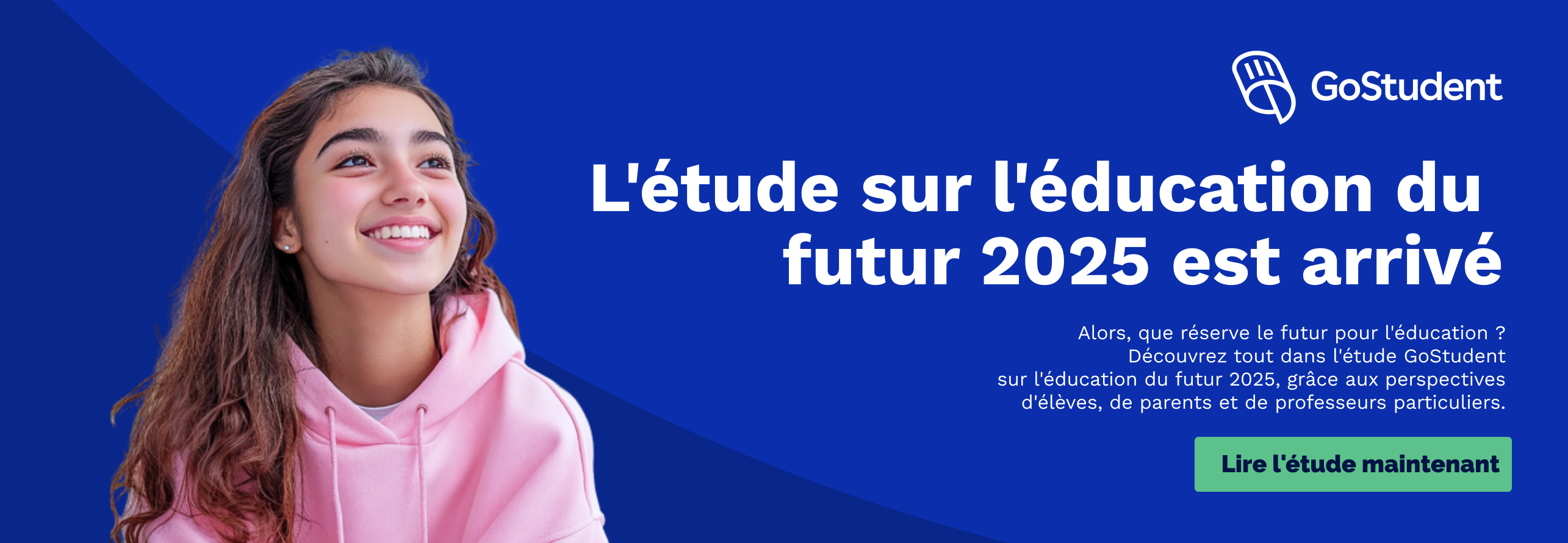 Etude GoStudent sur le futur de leducation France