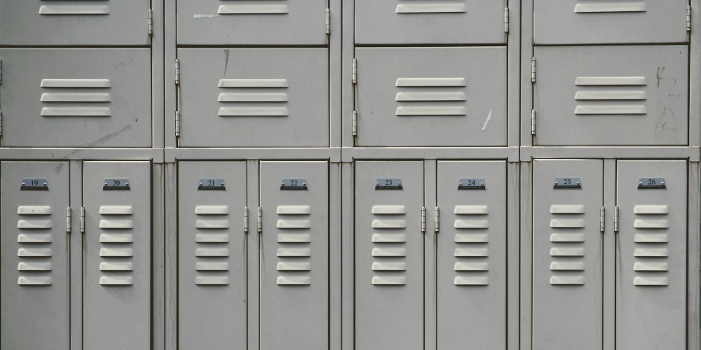 Casiers au collège