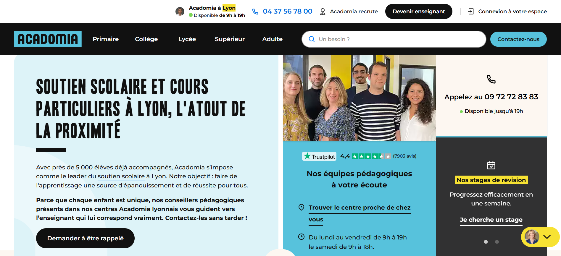 GoStudent - Centre de cours particuliers a Lyon Acadomia