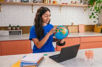 GoStudent Tutor giving an online lesson via GoClass