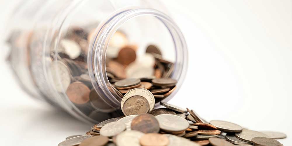 Jar with money