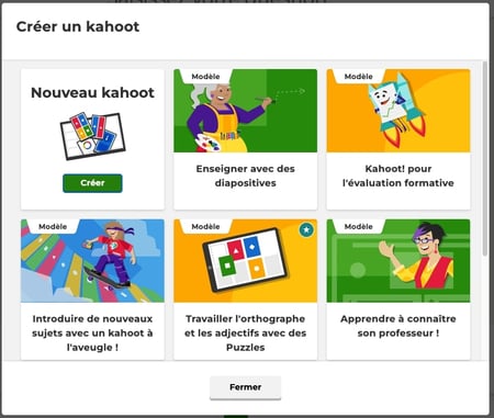 Créer Kahoot 2