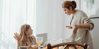 Parent and teen arguing 