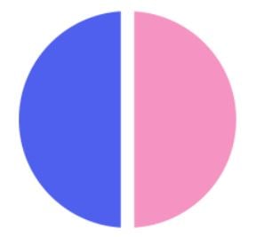 Bruchrechnen lernen_Tortendiagramm_Hälfte