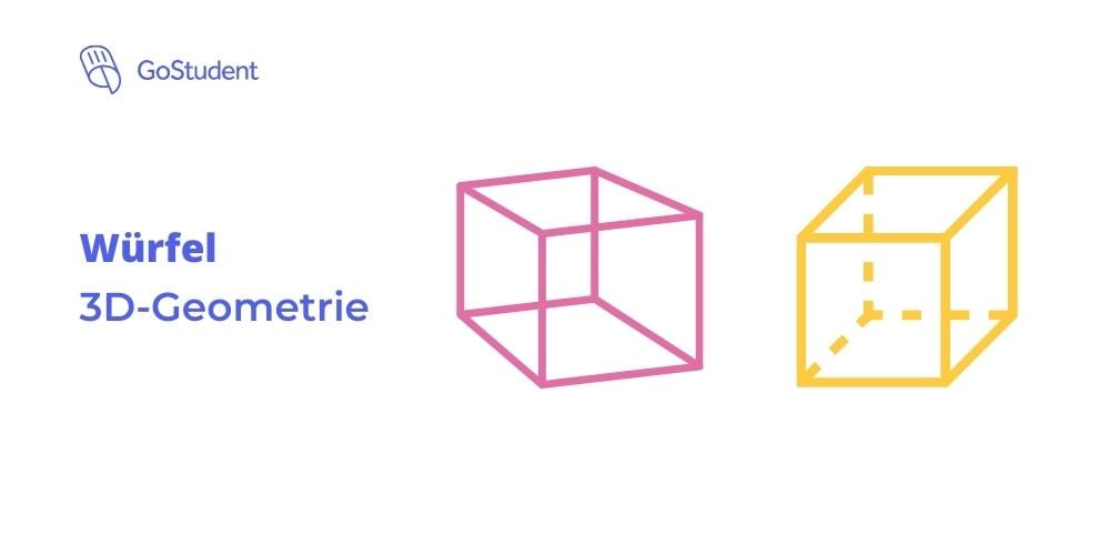 Würfel-3D-Geometrie-Körper