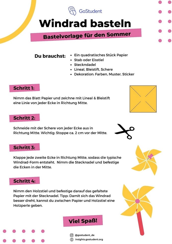 Windrad bastlen_Bastelideen Sommer Kinder_Anleitung_GoStudent (1)
