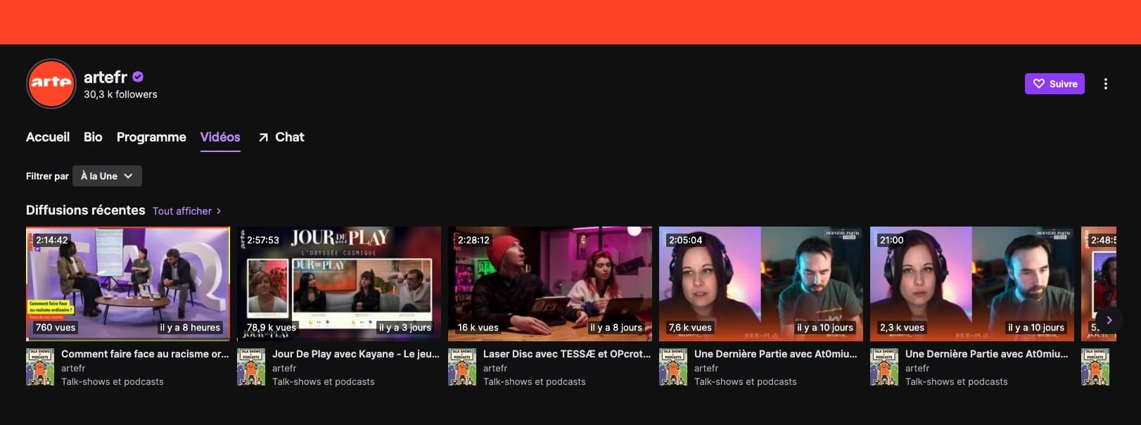 ArteFR sur Twitch