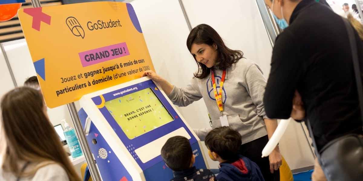 Le sand GoStudent au salon KidExpo