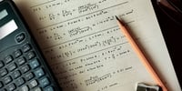 maths equations in a book