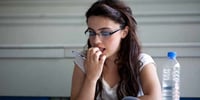 girl studying