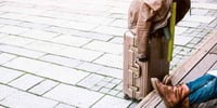 person travelling to teach abroad