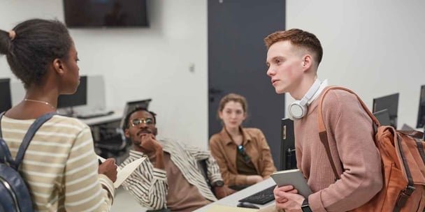 Étudiants en école de communication