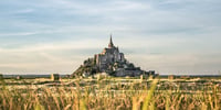 Mont Saint-Michel coucher de soleil