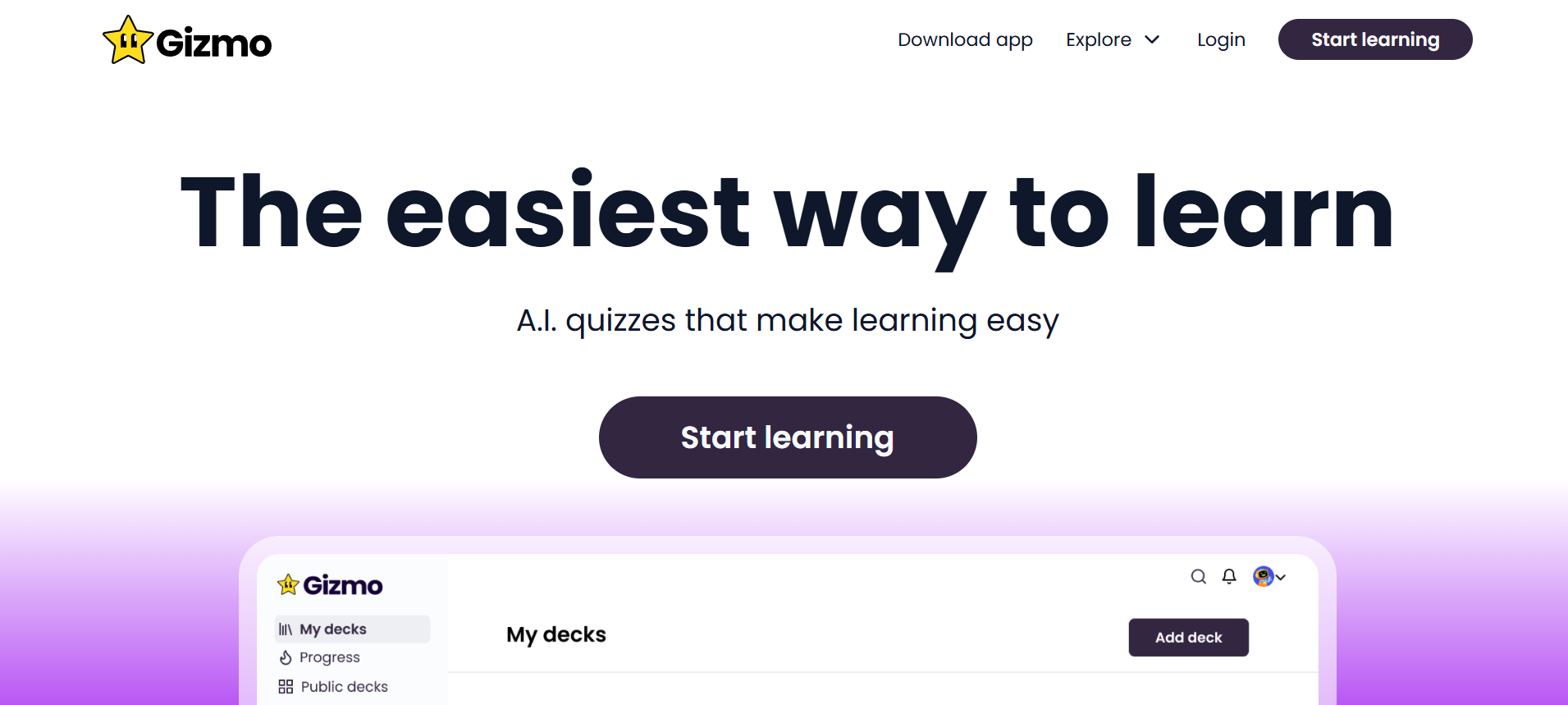 Outils IA pour faire des fiches de revisions - Gizmo ia