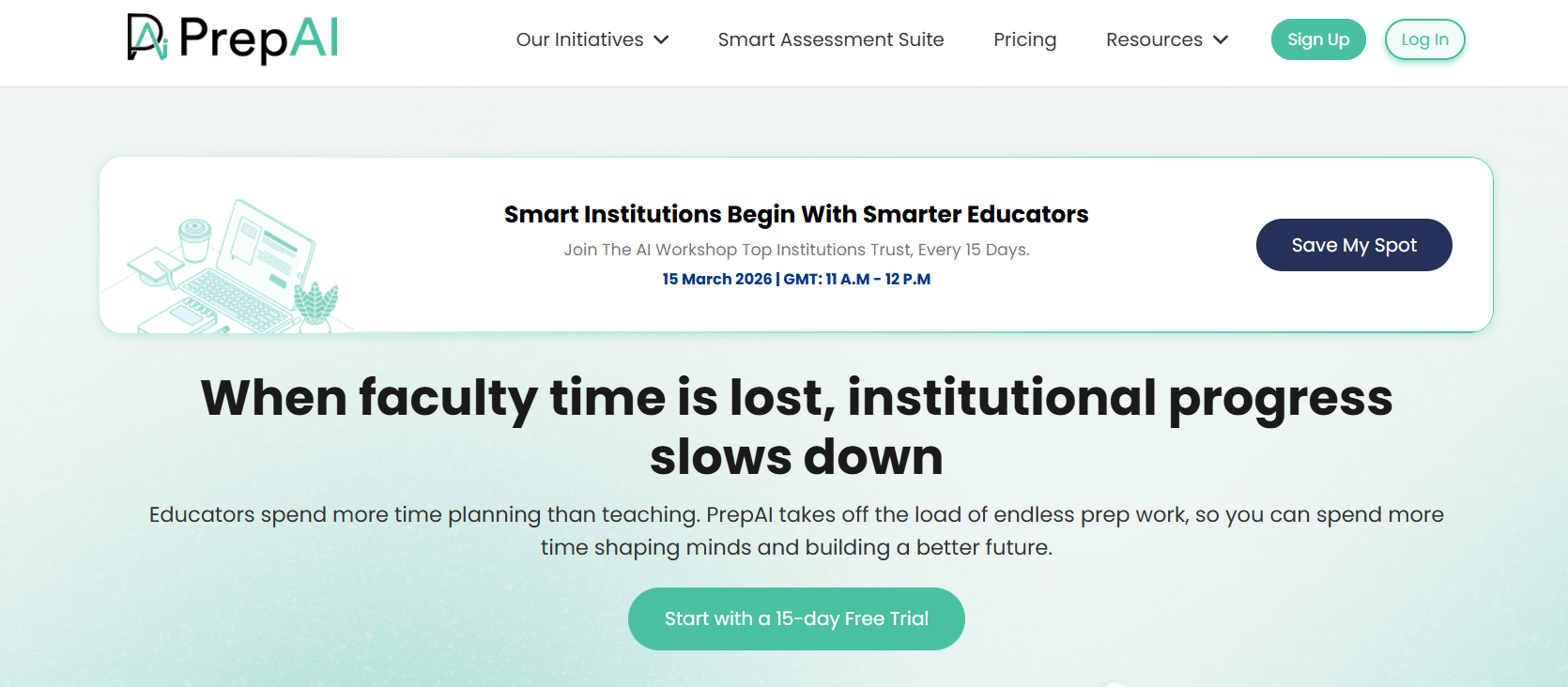 Page accueil du Generateur de quiz en ligne - PrepAI- GoStudent