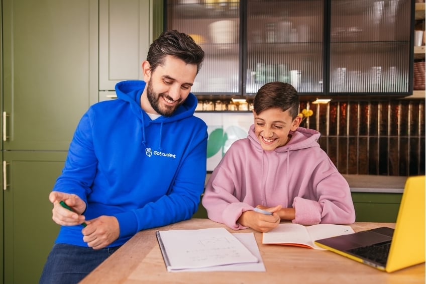 Statistiques sur la motivation scolaire - un professeur particulier et son eleve en cours chez eleve