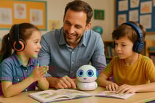 Trouble apprentissage dyslexie - Une maitresse d'ecole enseignant a lire a un jeune garcon
