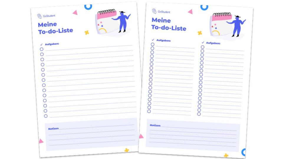 Vorlagen_To-do-Liste und Checkliste_Download_GoStudent