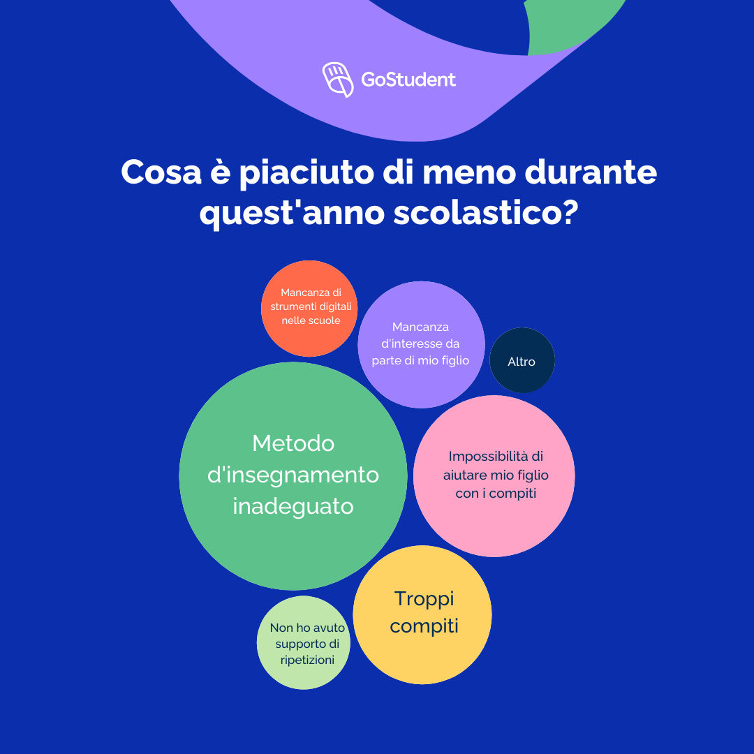 cosa non è piaciuto dellanno scolastico