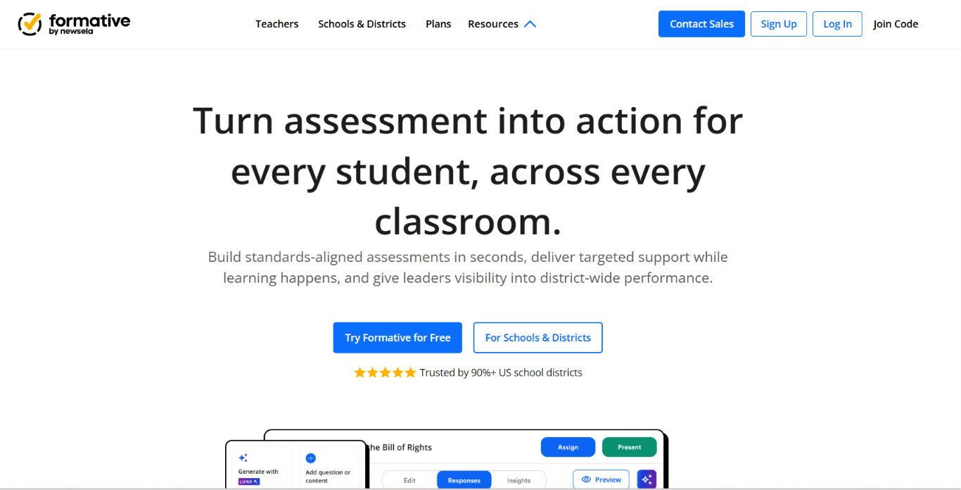 Picture of Formative homepage
