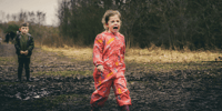 child having temper tantrum