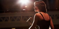 woman giving a speech