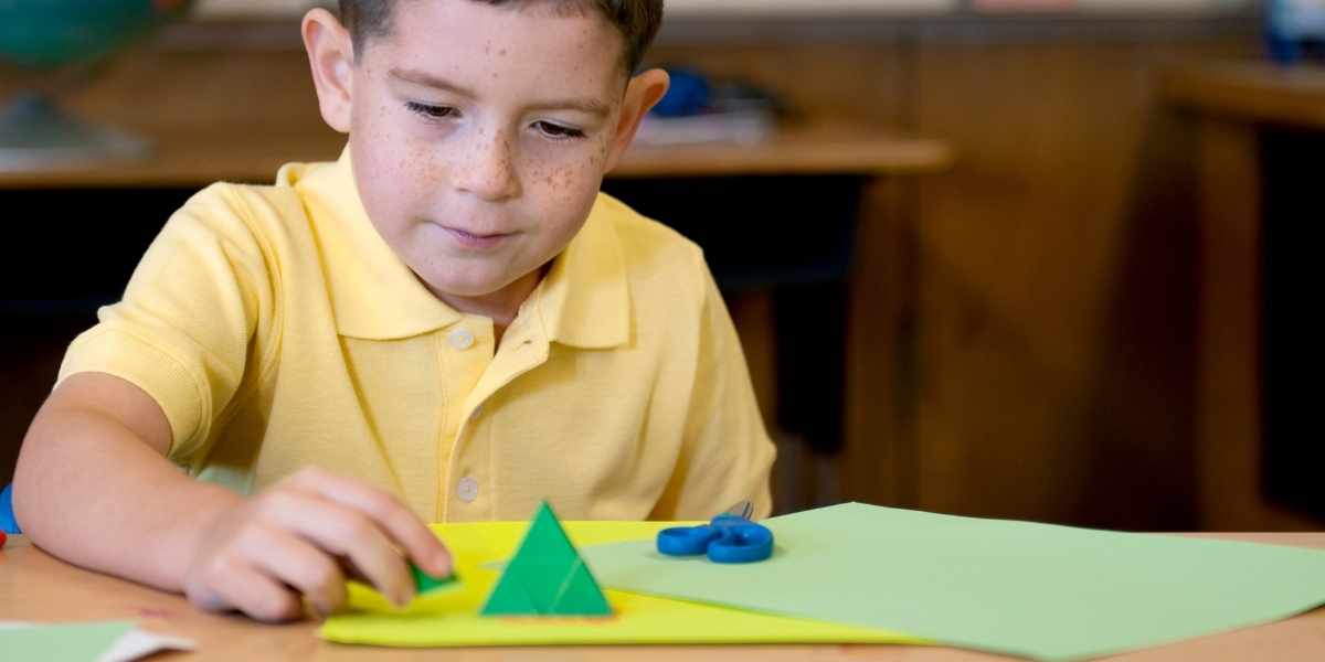 boy learning in class