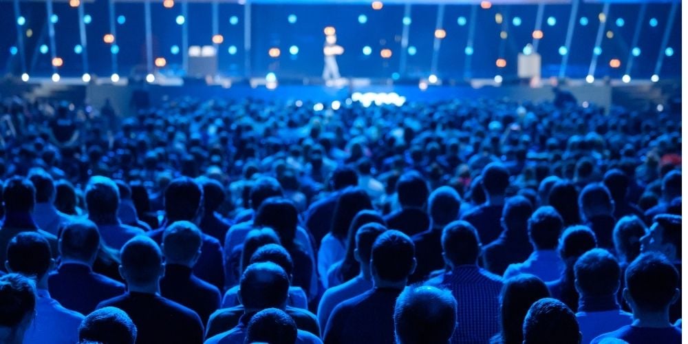 audience watching ted talk