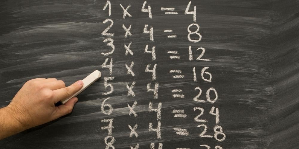 Apprendre les tables de multiplication